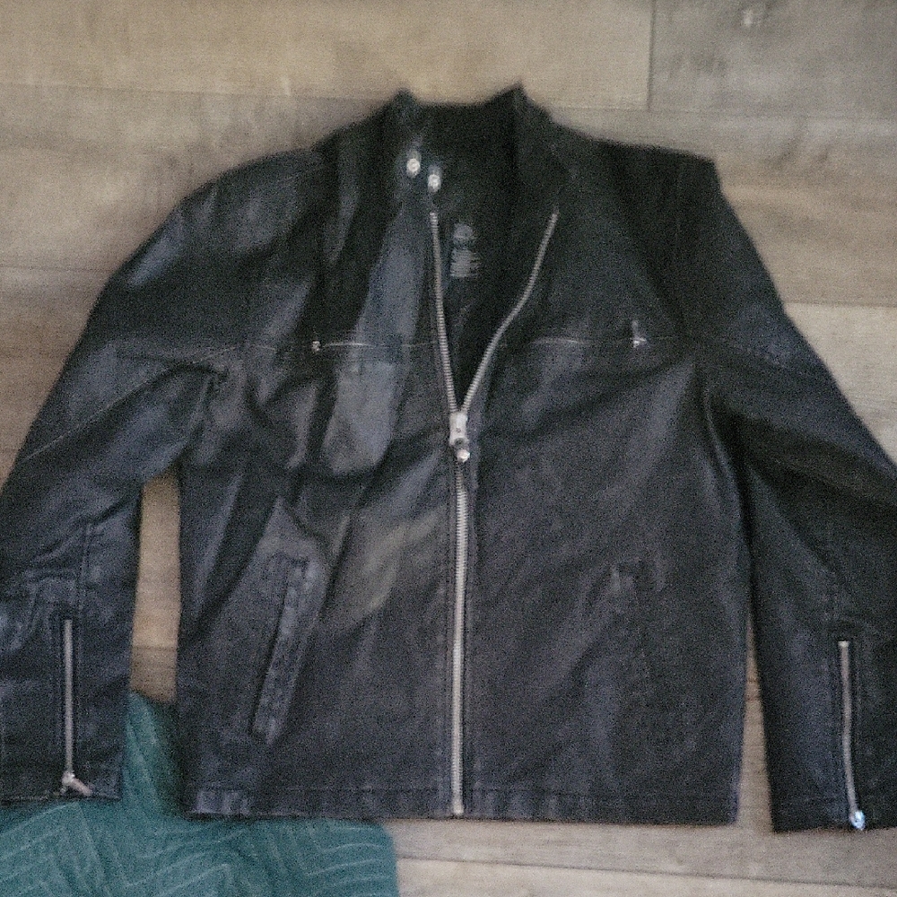 Men's Black Leather Jacket